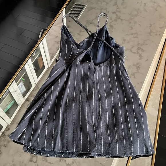 Stripped mini sailor stripes dress with buttons - Picture 8 of 11